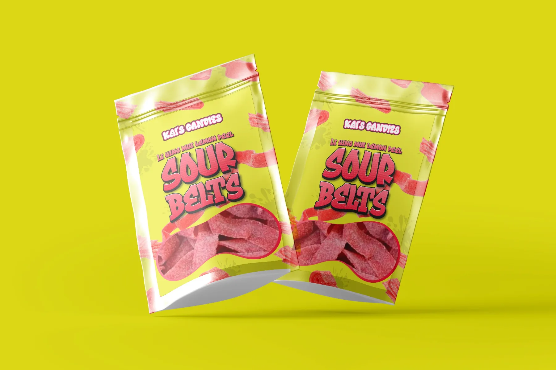 Candy Pouch Packaging Design for Kai's Candies for Kai's Candies