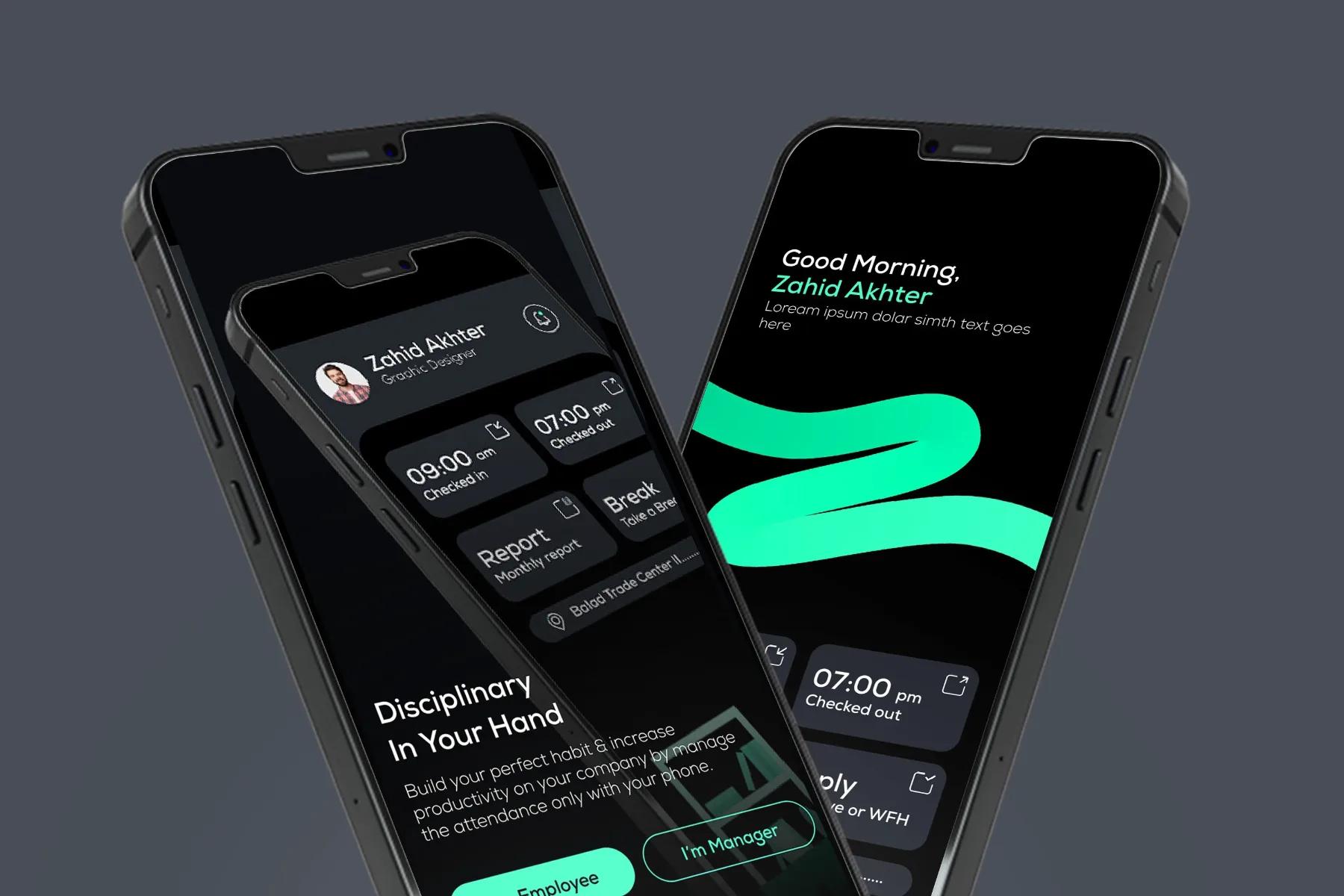 Attendance Mobile App UI Design