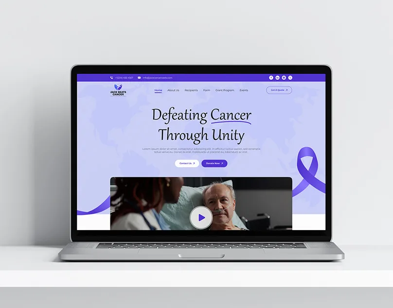 Cancer Awareness Non-Profit Website Design