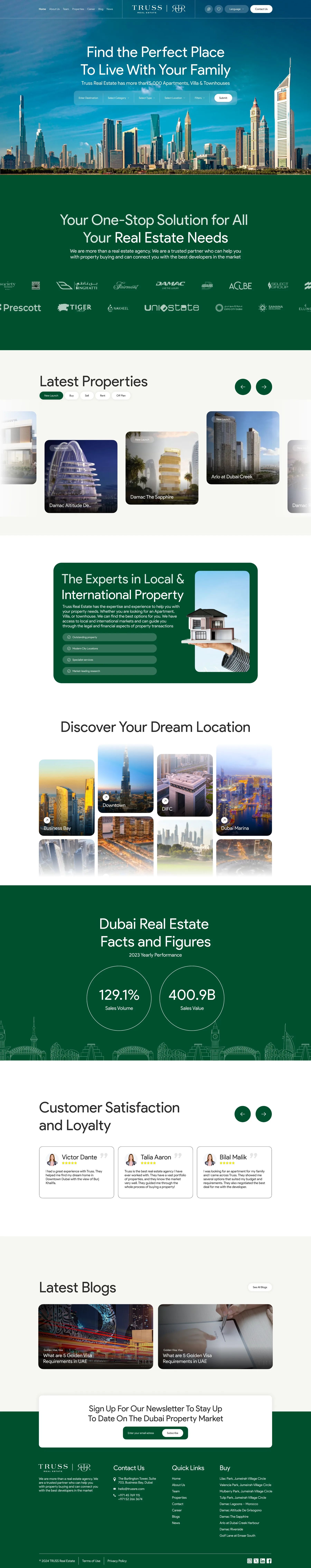 Real Estate Modern Website Design