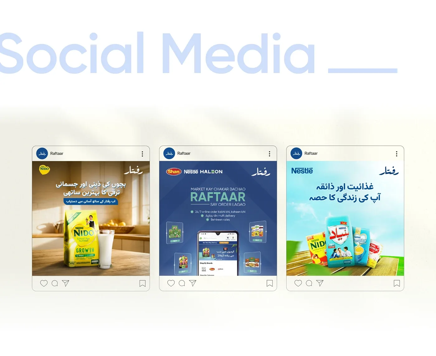 Raftaar Grocery App Creatives for Raftaar