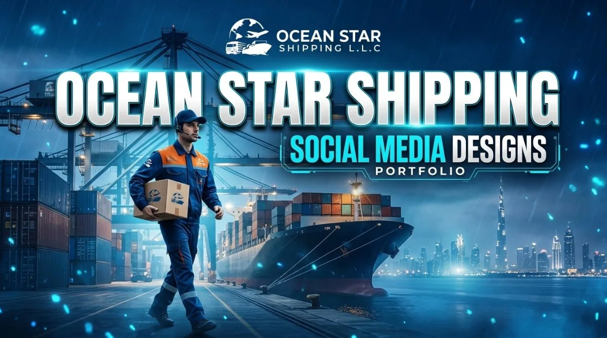 Ocean Star Shipping Social Media Designs