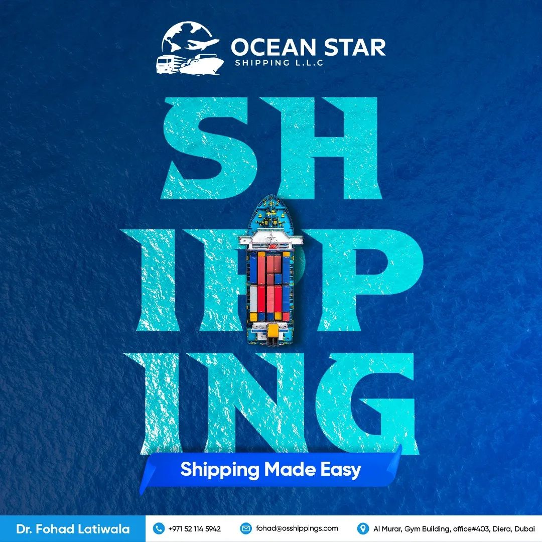 Ocean Star Shipping Social Media Designs for Ocean Star Shipping