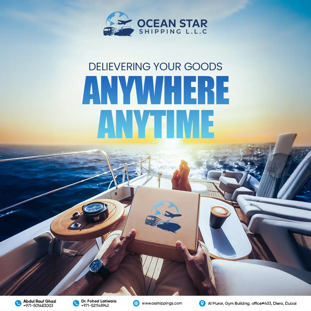 Ocean Star Shipping Social Media Designs for Ocean Star Shipping