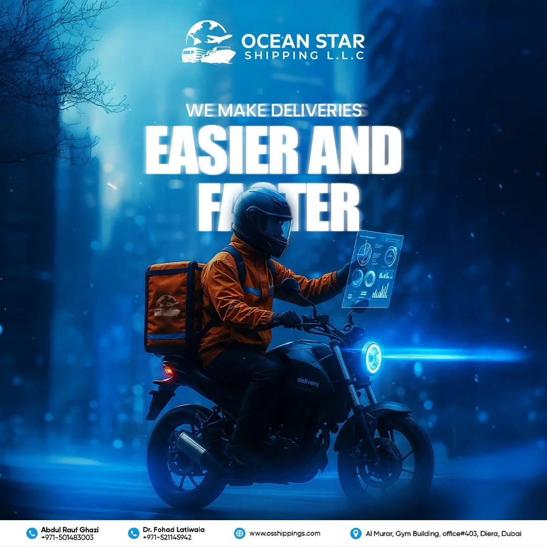 Ocean Star Shipping Social Media Designs for Ocean Star Shipping