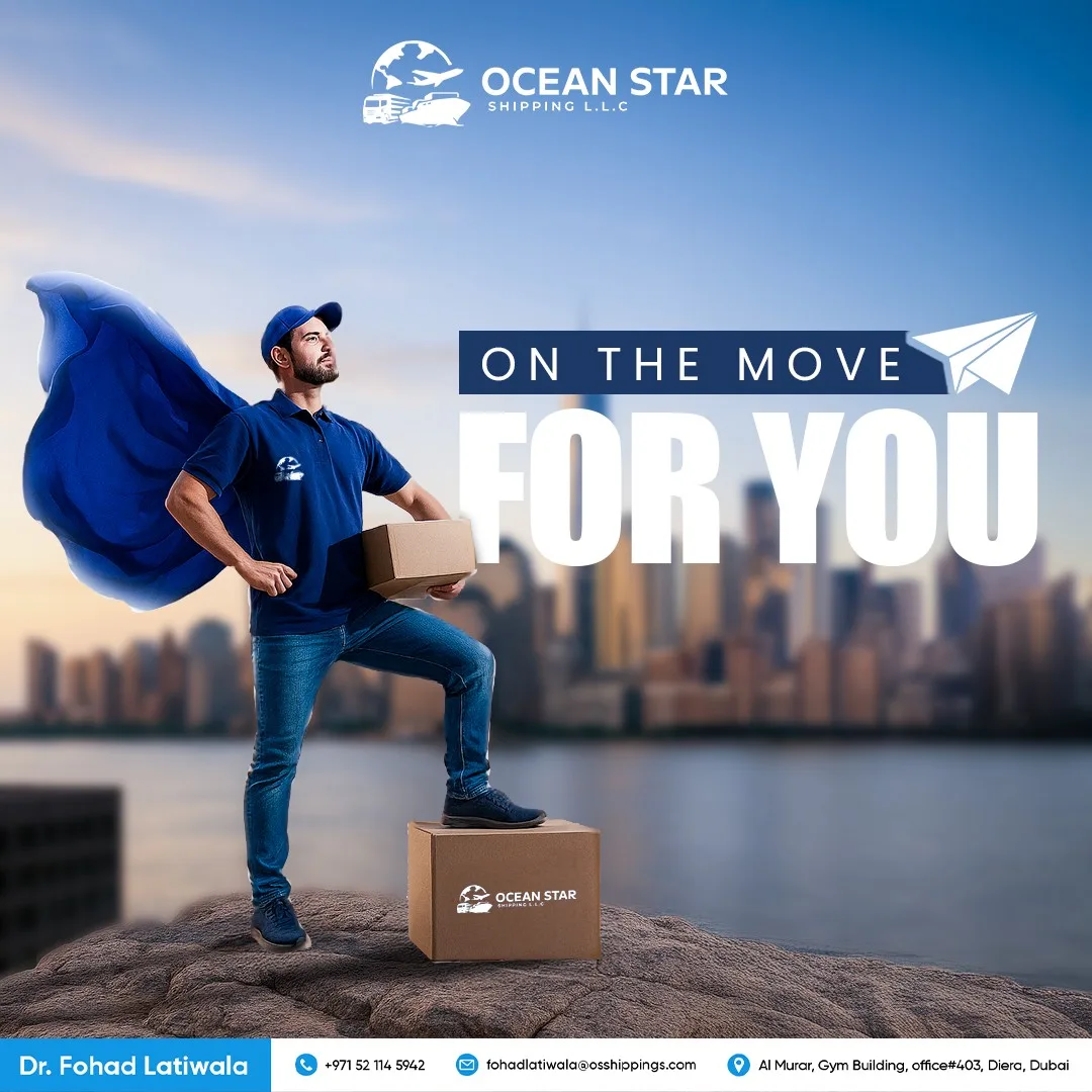 Ocean Star Shipping Social Media Designs for Ocean Star Shipping