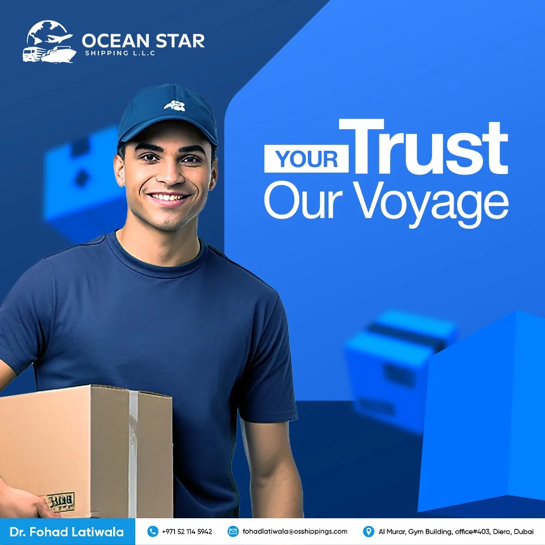 Ocean Star Shipping Social Media Designs for Ocean Star Shipping