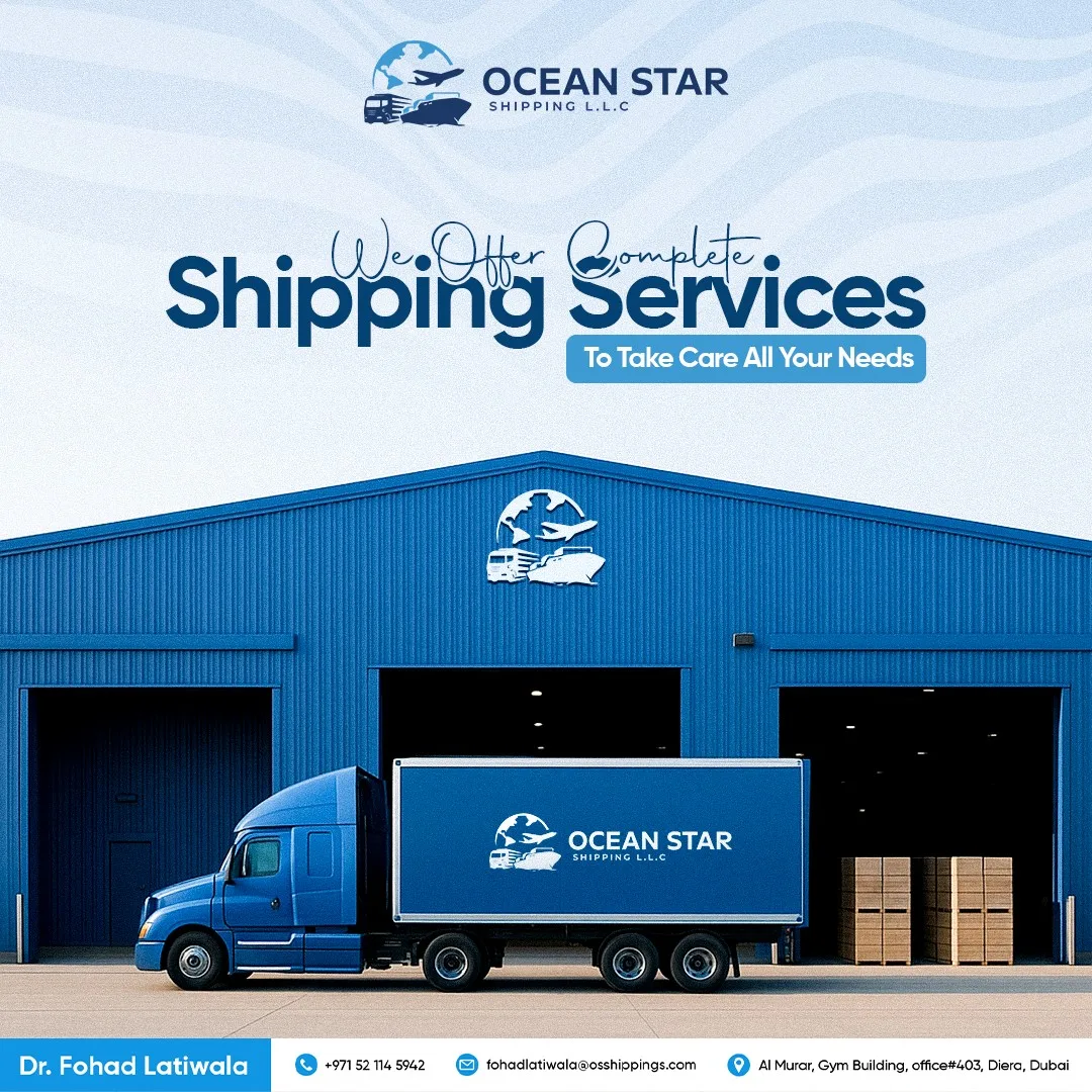 Ocean Star Shipping Social Media Designs for Ocean Star Shipping