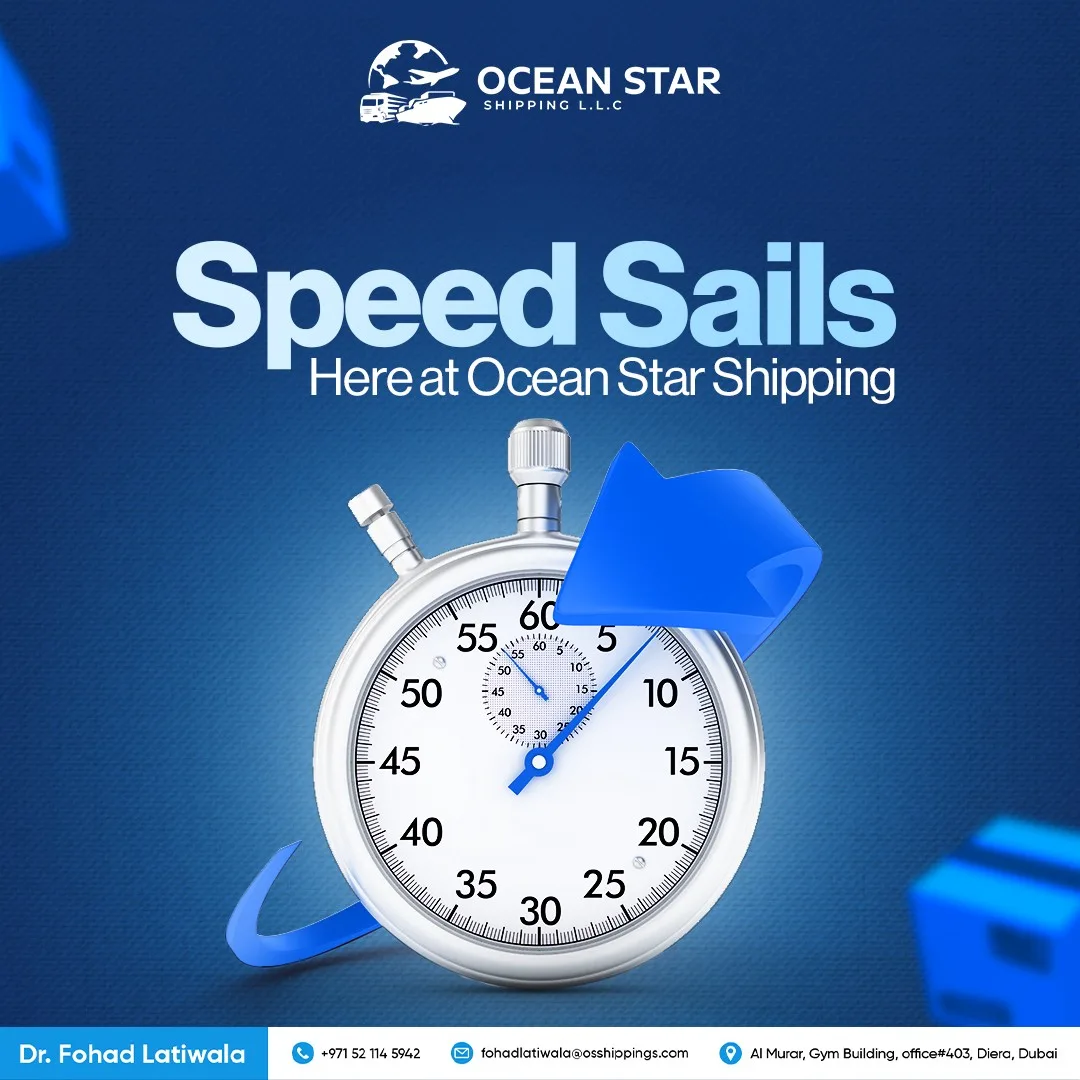 Ocean Star Shipping Social Media Designs for Ocean Star Shipping